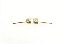 Load image into Gallery viewer, 14K Marquise Cubic Zirconia Solitaire Classic Stud Earrings Yellow Gold