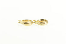 Load image into Gallery viewer, 14K Textured Simple 11.8mm Huggies Hoop Earrings Yellow Gold