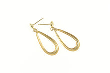 Load image into Gallery viewer, 14K Tear Drop Dangle High Relief Fashion Earrings Yellow Gold