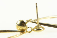 Load image into Gallery viewer, 14K Tear Drop Dangle High Relief Fashion Earrings Yellow Gold