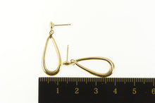 Load image into Gallery viewer, 14K Tear Drop Dangle High Relief Fashion Earrings Yellow Gold
