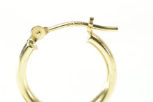 Load image into Gallery viewer, 14K 15.0mm Round Simple Classic Hollow Hoop Earrings Yellow Gold