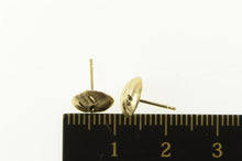 Load image into Gallery viewer, 14K Diamond Cut Domed Wavy Pattern Stud Earrings Yellow Gold