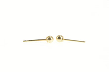 Load image into Gallery viewer, 14K 2.9mm Round Classic Ball Sphere Stud Earrings Yellow Gold