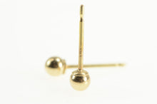 Load image into Gallery viewer, 14K 2.9mm Round Classic Ball Sphere Stud Earrings Yellow Gold