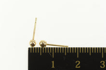 Load image into Gallery viewer, 14K 2.9mm Round Classic Ball Sphere Stud Earrings Yellow Gold
