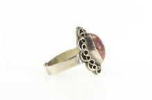 Load image into Gallery viewer, Sterling Silver Ornate Oval Cantera Opal Cabochon Statement Ring