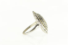 Load image into Gallery viewer, Sterling Silver Art Deco Marcasite Layered Halo Cocktail Ring