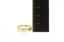 Load image into Gallery viewer, 10K Victorian Worn Squared 5.1mm Etched Band Ring Yellow Gold