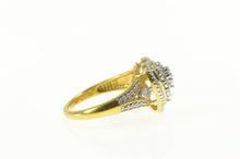 Load image into Gallery viewer, Sterling Silver Pave Encrusted Heart Cluster Love Statement Ring