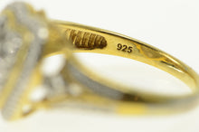 Load image into Gallery viewer, Sterling Silver Pave Encrusted Heart Cluster Love Statement Ring