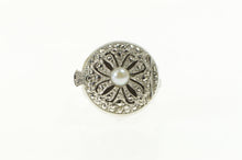 Load image into Gallery viewer, Sterling Silver 1930&#39;s Bucherer Marcasite Encrusted Watch Case Ring