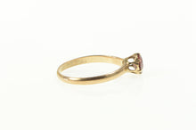 Load image into Gallery viewer, 10K Victorian Garnet Solitaire Classic Antique Ring Yellow Gold