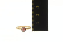 Load image into Gallery viewer, 10K Victorian Garnet Solitaire Classic Antique Ring Yellow Gold