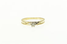 Load image into Gallery viewer, 14K Retro Diamond Three Stone Simple Promise Ring Yellow Gold