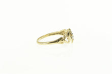 Load image into Gallery viewer, 10K Textured Diamond Heart Love Symbol Promise Ring Yellow Gold