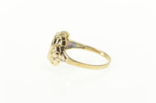 Load image into Gallery viewer, 10K Victorian Ornate Rose Engagement Setting Ring Yellow Gold