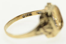 Load image into Gallery viewer, 10K Victorian Ornate Rose Engagement Setting Ring Yellow Gold