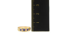 Load image into Gallery viewer, 14K Victorian Sim. Sapphire Child&#39;s September Baby Ring Yellow Gold