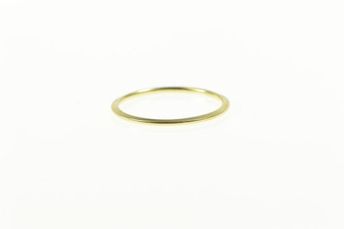 14K 1.1mm Rounded Simple Classic Band Ring Yellow Gold