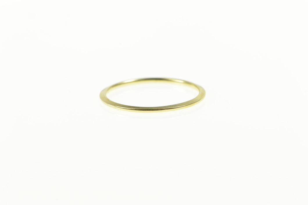 14K 1.1mm Rounded Simple Classic Band Ring Yellow Gold