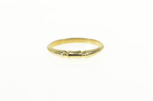 Load image into Gallery viewer, 14K Grooved Curved Simple Wedding Band Ring Yellow Gold
