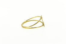 Load image into Gallery viewer, 14K Retro E Letter Initial Monogram Split Band Ring Yellow Gold