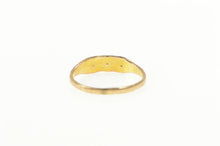 Load image into Gallery viewer, 10K Victorian Seed Pearl &amp; Syn. Ruby July Baby Ring Yellow Gold