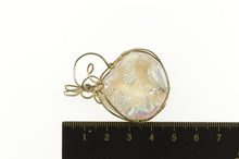 Load image into Gallery viewer, Sterling Silver Ornate Druzy Quartz Geode Wrapped Crystal Pendant
