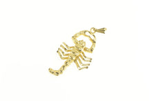 Load image into Gallery viewer, 14K Articulated Scorpion Scorpio Astrology Sign Pendant Yellow Gold