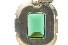 Load image into Gallery viewer, Sterling Silver Ornate Zuni Sensa Eustace Green Tourmaline Pendant