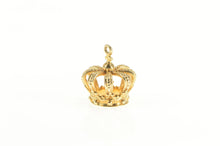 Load image into Gallery viewer, 14K 3D Crown Royalty Princess Queen King Charm/Pendant Yellow Gold
