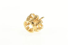 Load image into Gallery viewer, 14K 3D Crown Royalty Princess Queen King Charm/Pendant Yellow Gold