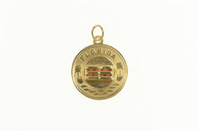 Load image into Gallery viewer, 14K 1960&#39;s Florida Crate of Oranges Souvenir Charm/Pendant Yellow Gold