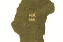 Load image into Gallery viewer, 14K Greenlandic Language Greenland Inuit Travel Charm/Pendant Yellow Gold