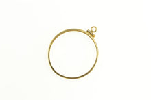 Load image into Gallery viewer, 14K 1 Oz. Maple Leaf Gold Coin Holder Bezel Pendant Yellow Gold