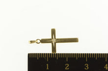 Load image into Gallery viewer, 14K Retro Classic Diamond Inset Cross Christian Pendant Yellow Gold