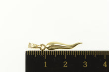 Load image into Gallery viewer, 14K Traditional Italian Horn Spiritual Protection Charm/Pendant Yellow Gold