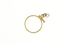 Load image into Gallery viewer, 14K 1/10 oz. Gold Maple Leaf Canadian Coin Holder Charm/Pendant Yellow Gold