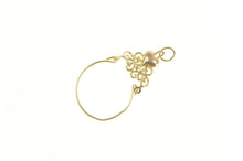 Load image into Gallery viewer, 14K Heart Scroll Filigree Charm Holder Loop Pendant Yellow Gold