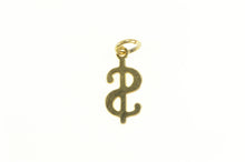 Load image into Gallery viewer, 14K Mini $ Money Dollar Sign Cash Symbol Charm/Pendant Yellow Gold