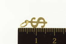 Load image into Gallery viewer, 14K Mini $ Money Dollar Sign Cash Symbol Charm/Pendant Yellow Gold