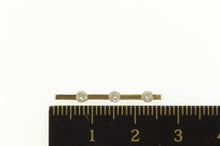 Load image into Gallery viewer, 10K Tiered Diamond Inset Bar Drop Statement Pendant Yellow Gold
