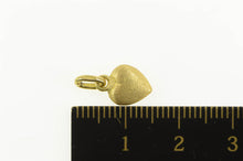 Load image into Gallery viewer, 18K Satin Finish Puffy Heart Love Symbol Charm/Pendant Yellow Gold