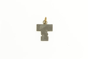 10K T Enamel Georgia Tech Enamel Yellow Jackets Charm/Pendant Yellow Gold