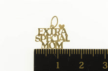 Load image into Gallery viewer, 14K Extra Special Mom Word Cut Out Love Charm/Pendant Yellow Gold
