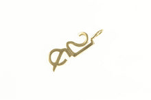 Load image into Gallery viewer, 14K IS &amp; Ampersand Symbol Letter Charm/Pendant Yellow Gold