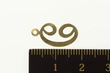 Load image into Gallery viewer, 14K Cursive C Letter Monogram Name Initial Charm/Pendant Yellow Gold