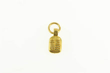 Load image into Gallery viewer, 24K Fortune Good Luck Fu Chinese Character Charm/Pendant Yellow Gold