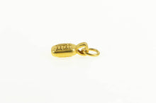 Load image into Gallery viewer, 24K Fortune Good Luck Fu Chinese Character Charm/Pendant Yellow Gold